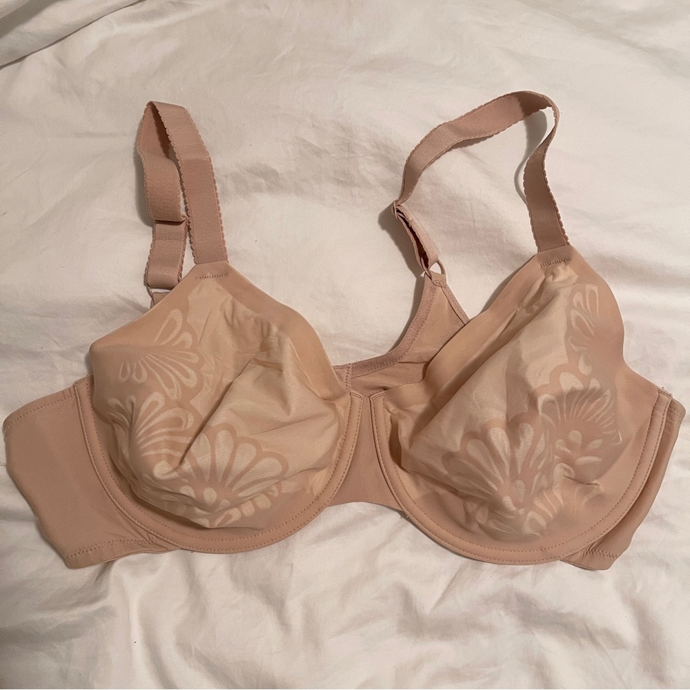 Bali 42C Lightly Lined Beige Wired Bra-Used